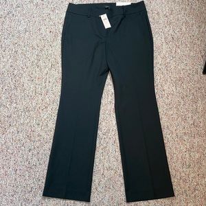 NWT Ann Taylor straight modern fit black dress pants. Inseam is 28”.